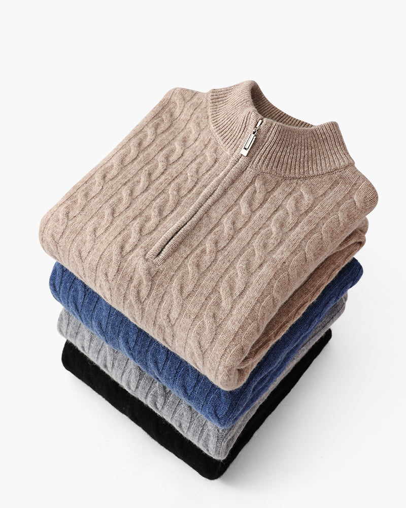 The Langford Half-Zip Cashmere Sweater