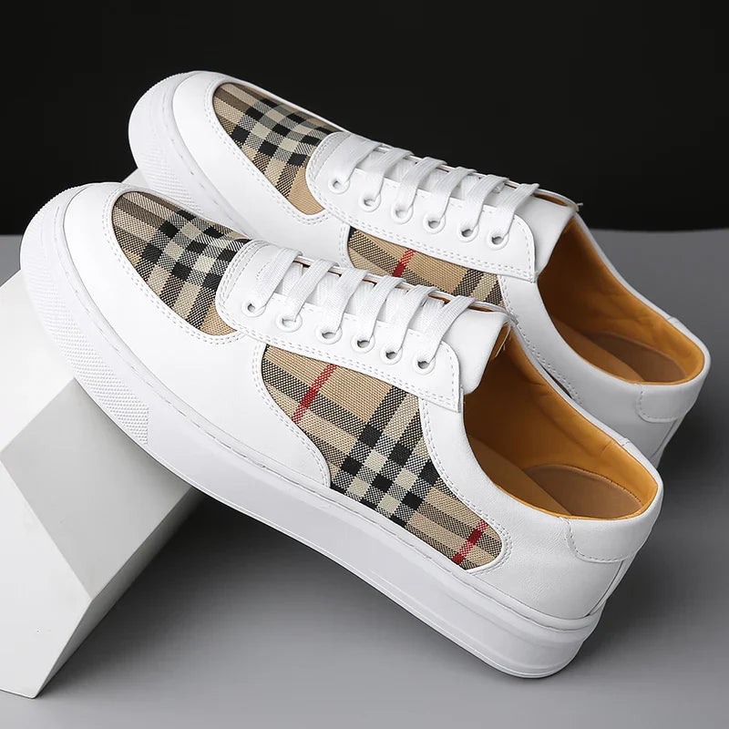 UrbanCraft French Check Leather Shoes