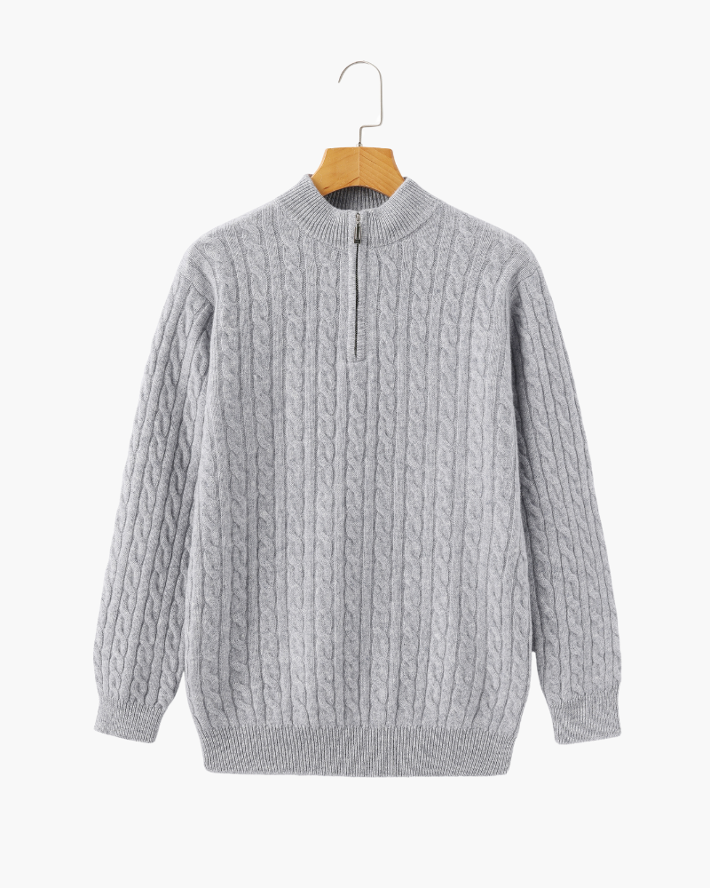 The Langford Half-Zip Cashmere Sweater