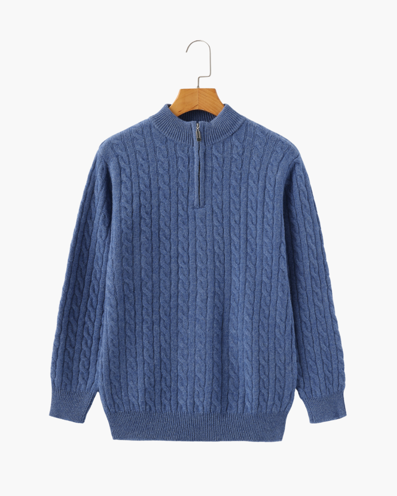 The Langford Half-Zip Cashmere Sweater