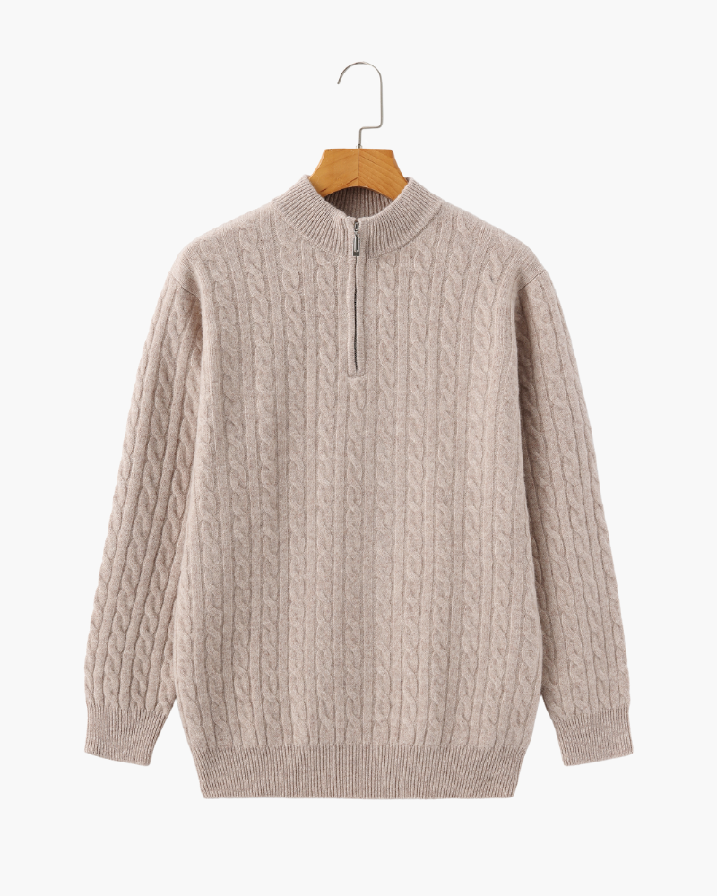 The Langford Half-Zip Cashmere Sweater