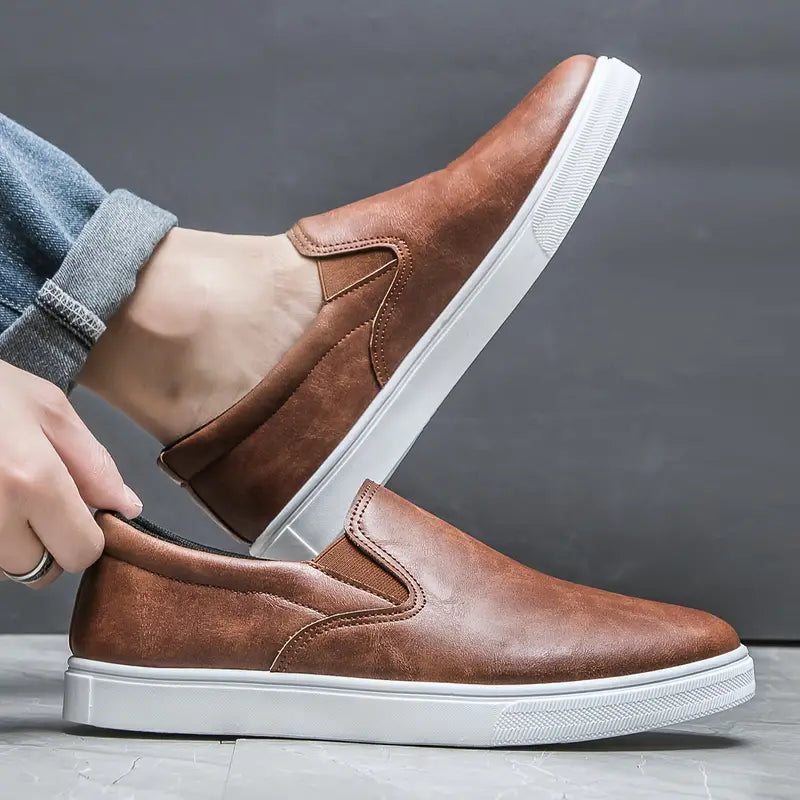 Styllus Leather Slip-On