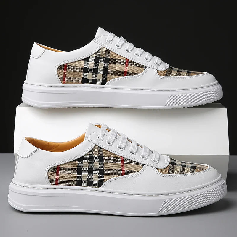 UrbanCraft French Check Leather Shoes