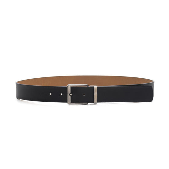 Men's Black Leather Dress Belt